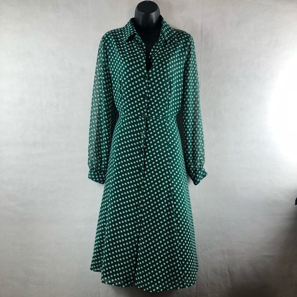 Eva Mendez New York & Company Dress polkadot SZ6 - Picture 7 of 8